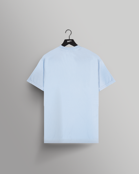 light blue tee