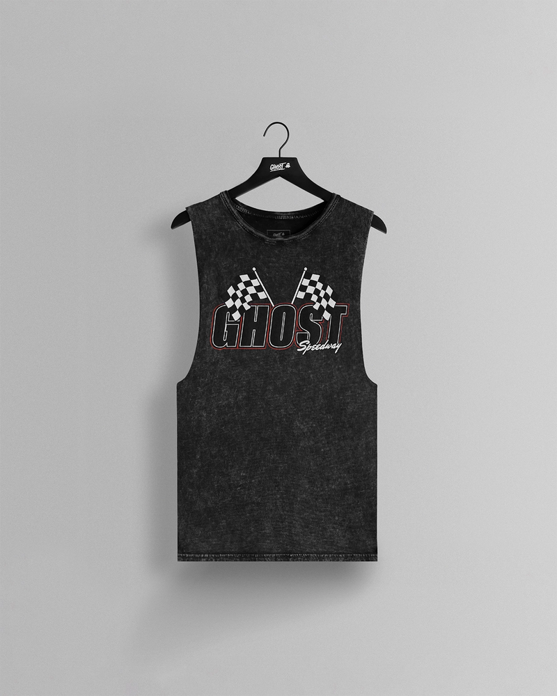 GHOST® ALL GAS SLEEVELESS TEE | CHARCOAL