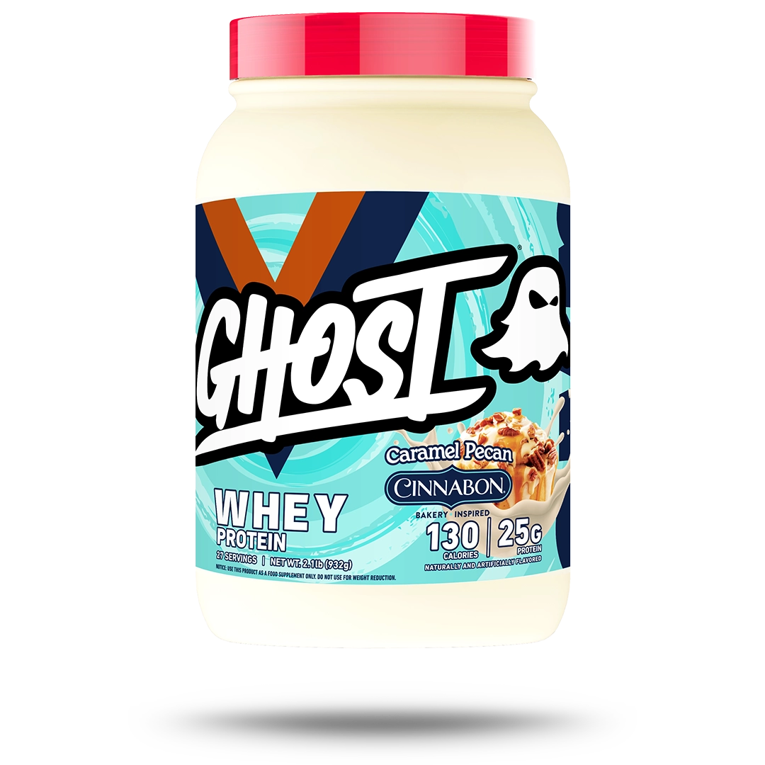 GHOST® WHEY | CINNABON® CARAMEL PECAN | WHEY PROTEIN SUPPLEMENT